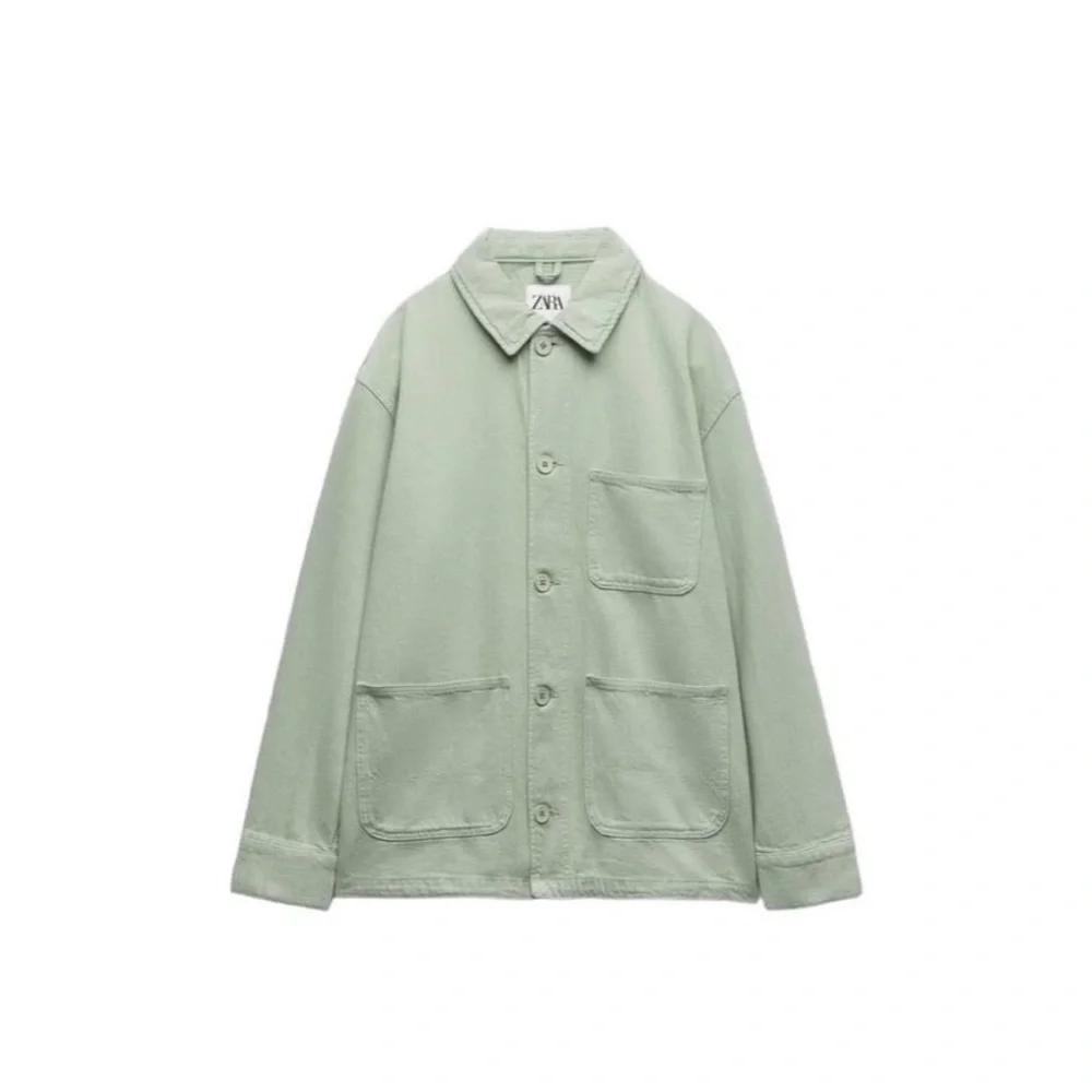 Zara Sage Green Chore Jacket - XS - Picture 3 of 5